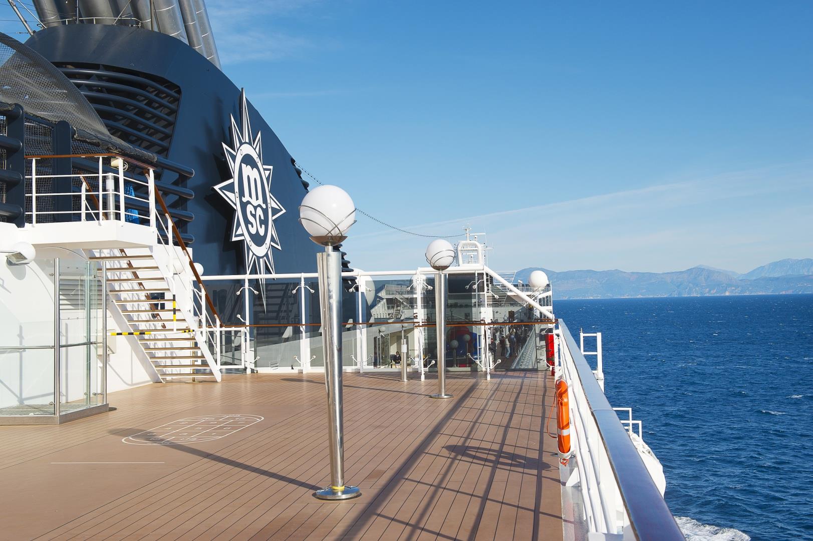 MSC Musica upper deck view